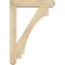 Ekena Millwork Imperial Craftsman Rough Sawn Bracket w/ Offset Brace, Douglas Fir, 6"W x 28"D x 40"H BKT0604X28X40IMP04RDF - alternate 2